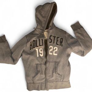 Y2K Hollister Faux Fur lined Hoodie large